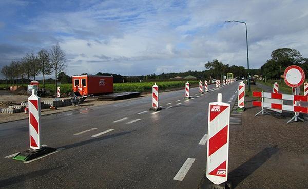 Herinrichting Heerstraat/Hertrakseweg bij Sint Agatha, gemeente Cuijk. Infra werkzaamheden door AVG Infra uit Heijen.