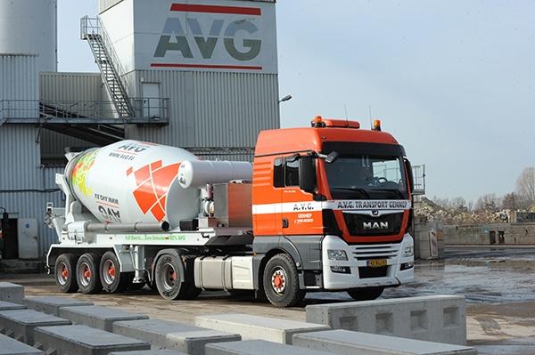 Elektrische betonmixers van AVG Bouwstoffen, AVG Heijmix betoncentrale. !00 procent elektrische betonmixers en hybride betonmixers.