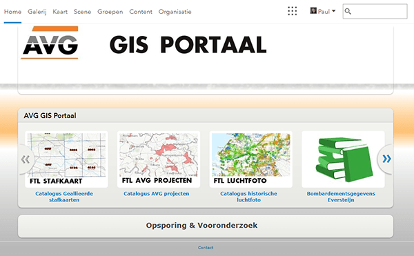 ArcGIS Portaal AVG Explosieven Opsporing Nederland