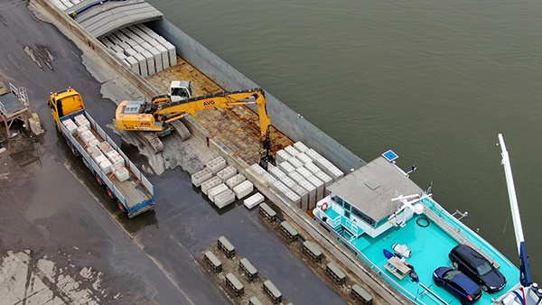 AVG Baublocks jetzt auch per Schiff lieferbar