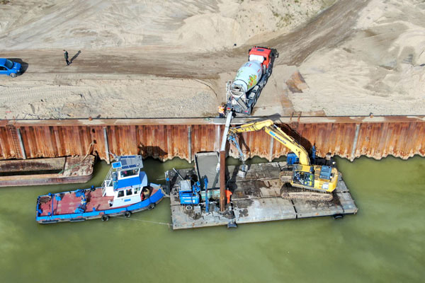 AVG stort onderwaterbeton in Wanssum