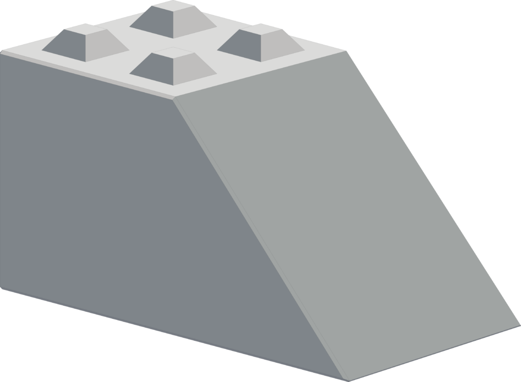 Betonblok_160x80x80_schuin_met_nop