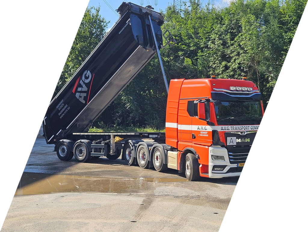 Kipper transport AVG Kipper_Transport_Grond_Aluminiumkipper_Stalenkipper_Losgestortmateriaal
