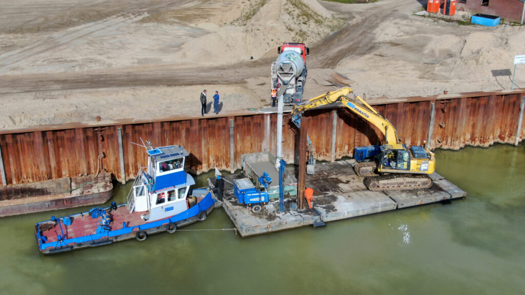 Binnenhafen_Wanssum_Unterwasserbeton_MPGSolutions_Hybridbetonmischer_Gütertransport